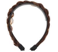 IDEANATEGRATE Diadema Trenza de Espina de Pescado para Mujer, Banda el Cabello de Material Sintético, Fácil de Poner y Uso Duradero, Adecuada para Adorno Diario