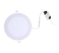 IDEANATEGRATE Downlight LED Empotrado de Techo Ultradelgado 15w 6 Pulgadas Luz Cálida Regulable Panel Redondo 1 Cm Grosor para Cocina Hogar Iluminación Empotrada