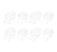 IDEANATEGRATE Exhibidor de Pulseras y Relojes en Acrílico Transparente, Soporte Circular Fijo, Organizador de Accesorios, Set de 8 Piezas para Tienda y Hogar