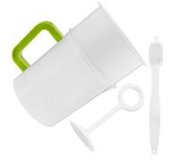 IDEANATEGRATE Filtro de Malla para Jugo y Leche de Soja de 1.5l Efecto de Filtrado Fino y Resistente, Incluye Cepillo de Limpieza para Uso en Casa o Restaurante