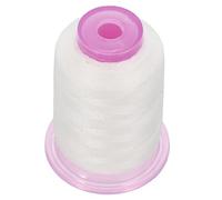 IDEANATEGRATE Hilo de Coser Soluble en Agua para Bordar de Vinilón Blanco, 500 Yardas, Adecuado para Costura y Bordado en Manualidades y Ropa