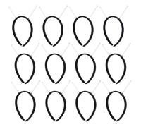 IDEANATEGRATE Kit de 15 Diademas Negras Elásticas Cabello Resortes, Accesorios para Mujeres y Niñas en Ocasiones Obsequios y Uso Diario