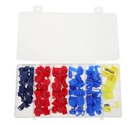 IDEANATEGRATE Kit de Conectores de Cables Rápido 65 Piezas de Plástico, Conexión Rápida y Prueba Rigurosa para Empalmes Eléctricos en Instalaciones Industriales