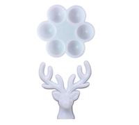 IDEANATEGRATE Molde de Silicona para Manualidades DIY Diseño de Huevo y Asta, Reutilizable y Resistente, Adecuado para Joyería y Resina Creativa, Paquete de 2 Piezas