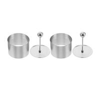 IDEANATEGRATE Molde Redondo de Acero Inoxidable para Cocina, Utensilio Innovador para Platos Fríos con Diseño Duradero y Fácil Limpieza, Adecuado para Presentación y Exhibición