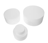 IDEANATEGRATE Moldes de Espuma para Pastel Blanco, Paquete de 4 Piezas, Cómodo de Usar y Económico, Adecuado para Decoración de Bodas y Práctica de Pastelería