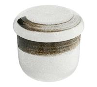 IDEANATEGRATE Olla de Estofado de Cerámica Japonesa Persona, Cuenco para Sopa y Huevos al Vapor, Resistente al Calor, Adecuado para Uso Doméstico y Restaurantes, Color Claro, Diseño Nido