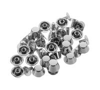 IDEANATEGRATE Patas Metálicas y Acabado Suave 20 Piezas Tornillos Incluidos de Aleación de Zinc Patas Protectoras para Bolsos para Fabricación y Reparación de Bolsos Tipo Bucket y Tote