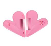 IDEANATEGRATE Peine para Recortar el Flequillo con Dientes Protectores Suaves en Forma de Corazón Varios estilos de Plástico y Metal 2 Piezas Rosa con Buena Estabilidad Varios Varios estilos