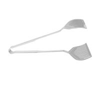 IDEANATEGRATE Pinzas Grandes de Acero Inoxidable para Servir Comida y Pescado Buen Agarre y Resistencia al Calor, Ideales para Desayunos y Fiestas en Casa