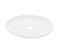 IDEANATEGRATE Plato de Cerámica Blanco para Cocinar al Vapor, Resistente a Altas Temperaturas Buena Disipación de Calor, Adecuado para Uso en Casa