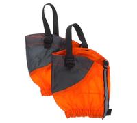 IDEANATEGRATE Protección para Senderos con Polainas de en Naranja, Ajustables y Resistentes al Abrasión, Cubrezapatillas para Trail Running y Escalada Unisex