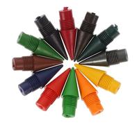 IDEANATEGRATE Puntas de Lápiz sin Tinta Recargables 36 Unidades, Cabezales de Lápiz Duraderos para Escribir y Dibujar, 12 Colores, Útiles Escolares Prácticos para Estudiantes y Artistas