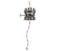 IDEANATEGRATE Quemador de Lámpara de Aceite Casquillo de Aluminio Negro, Fácil Instalación para Mechas de Queroseno en Lámparas Vintage y Proyectos DIY