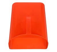 IDEANATEGRATE Recogedor de Basura de Mano Pequeño Mango Cómodo, Plástico Rojo para Limpieza de Mesas y Organización de Escritorios