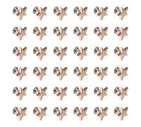 IDEANATEGRATE Remaches Planos de Estrella 12 Mm Dorados, 100 Piezas, Tachuelas de Aleación para Decoración de Ropa, Accesorios de Bricolaje para Cuero, Bolsos y Calzado Punk