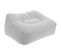 IDEANATEGRATE Reposapiés Inflable de PVC Flocado para Viajes y Oficina, Cojín Portátil Que Alivia Tensión Muscular Adapta a Huecos de Asiento en Aviones y Coches