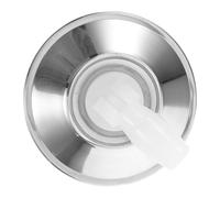 IDEANATEGRATE Repuesto Cabezal de Trapeador Giratorio de Acero Inoxidable, Base Redonda para Fregona de Limpieza Doméstica, Compatible Mopas de Piso, Accesorio Duradero para Limpieza