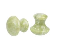 IDEANATEGRATE Rodillo Facial de Jade Forma de Hongo 2 Piezas Masajeador Facial para Mujer Herramienta Gua Sha para Masaje de Ojos y Cuello Cuidado Piel Natural