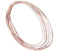 IDEANATEGRATE Rollo de Alambre de Cobre Desnudo 2 Mm X 5 Metros Alambre Conductor y Moldeador para Bisutería y Manualidades DIY para Joyas y Cuentas Uso Interior y Exterior