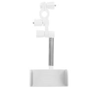 IDEANATEGRATE Soporte para Coche Teléfono Espejo para Retrovisor Blanco de Plástico Sujeción Fuerte y Estable y Adecuado para Camiones y Taxis