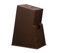 IDEANATEGRATE Soporte para Cuchillos de Cocina Compacto, Diseño Estable Antideslizante, Acabado Simil Madera, Estante Organizador para Almacenamiento Doméstico