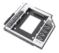 IDEANATEGRATE Soporte para Unidad SSD y Hdd de 2,5 Pulgadas 9,5 Mm para Bahía Óptica Portátil, Adaptador de Disco Duro Interno Compatible Discos Sólidos y Mecánicos