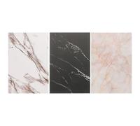 IDEANATEGRATE Tablero de Fondo para Fotos Diseño de Mármol, Kit Reutilizable de 3 Piezas para Fotografía de Alimentos, Joyas y Cosméticos, Accesorio Ligero y Resistente para Estudio Fotográfico