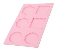 IDEANATEGRATE Tapete de Silicona y para Sellos de Cera Rectangular Color Rosa Molde para Hacer Sellos de Cera Almohadilla para Tarjetas de Felicitación