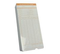 IDEANATEGRATE Tarjeta Asistencia 100 Hojas Papel Registro Horario Trabajadores Adecuado para Fichajes de Empleados en Empresas Color Aleatorio