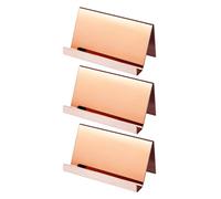 IDEANATEGRATE Tarjetero de Acero Inoxidable para Oficina Soporte Multifuncional y Diseño Elegante para Escritorio, Paquete de 3 Piezas Adecuado para Organización Empresarial