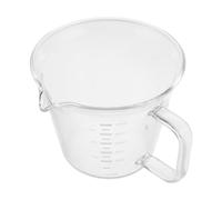 IDEANATEGRATE Taza Medidora de Vidrio con Asa Ergonómica de 100ml para Espresso y Dispensador de Crema, Adecuado para Preparación de Bebidas y Repostería en Cocina