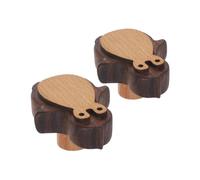 IDEANATEGRATE Tiradores de Madera con Diseño de Pingüino 2 Piezas, Instalación Fácil y Diseño Ergonómico para Armarios y Cocinas para Habitación Infantil y Cocina