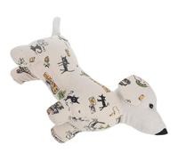 IDEANATEGRATE Tope Lino de Peluche Forma Puerta de Perro Decorativo Portátil, Hecho de Algodón Arena Fina y Habitación Infantil y Cocina