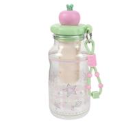 IDEANATEGRATE Vaso con Pajita 600ml de Plástico Pc, Tapa Segura | Correa de Mano, Boca Ancha y Tapón Sellado, Reutilizable para Trayectos y Té de Hojas Sueltas