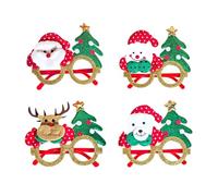 Ideas creativas de regalo de amigo invisible, decoración navideña festiva, gafas, Papá Noel, muñeco de nieve, diseños de renos, adultos, adolescentes (CHYJ-79 (Polka-Dot-,M))