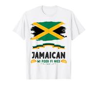 Ideas de la Bandera de Jamaica para Mujeres & Jamaica Food Pattie jamaicana Camiseta