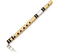 Ideas de regalo de cumpleaños únicas, 11 pulgadas, flauta de madera de bambú india auténtica en forma de "E" llave de fibra de madera grabadora de instrumento musical tradicional Bansuri hecho