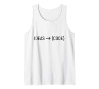 Ideas Into Code Programming Coder Developer Camiseta sin Mangas