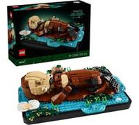 LEGO Ideas Nutrias Marinas a Flote - Kit de Maquetas 3D para Adultos con Nutria y Cría - Figuras Articuladas de Animales Marinos - Decoración de la Estantería - Regalo de Manualidades - 21366