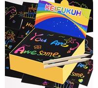 Ideas Regalo Niña Scratch Art - Regalos Cumpleaños Niña 4 + Años Infantil, Papel Rascar Originales Regalo de Reyes Magos Navidad Día del Niño San Valentín, Regalos de Graduación y Vuelta al Cole