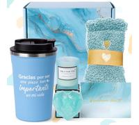 Ideas Rituals Set de Regalos Originales para Mujer Cumpleaños, Regalo de Cumpleaños para Mujer Navidad, Taza Termica Cafe, Taza Vaso Termo Cafe Llevar