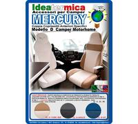 Ideatermica funda de asiento mercury d con reposacabezas integrado y correas 2 piezas antracita
