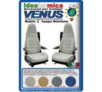 Ideatermica venus c funda de asiento con reposacabezas integrado y correas 2 piezas marfil