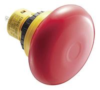 Idec AB6E-4BV02PRH - Interruptor de emergencia (250 V, CA, 3 A, 2 puertos, IP65, 1 unidad)