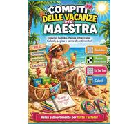 Idee regalo maestra fine anno - Compiti delle vacanze per maestra: Giochi divertenti come labirinti, parole intrecciate per un meritato momento di ... regalo personalizzato e originale per maestri