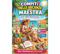 Idee regalo maestra fine anno - Compiti delle vacanze per maestra: Giochi divertenti come labirinti, parole intrecciate per un meritato momento di ... regalo personalizzato e originale per maestri