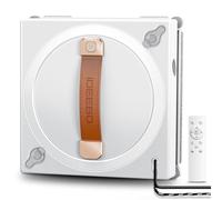 iDEEBO Robot limpiador de ventanas, 5000 Pa con sistema de pulverización doble, protección múltiple, planificación inteligente de caminos, 3 vías de limpieza con depósito de 100 ml para diferentes