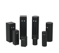 ideen.kollektiv - Figuras negras Pro System Board - Figuras de madera premium para la colocación sistémica, coaching, terapia y asesoramiento - Figuras de tabla familiar - Solution Board Figures