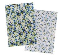 Ideen mit Herz 2 hojas de papel de arroz, papel de decoupage, DIN A4, 2 diseños diferentes, vintage, Navidad, etc. (flores 24)